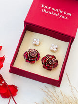 Custom Set of 4 (Baby Pearl+Ruby Rose)