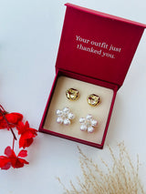 Custom Set of 4 (Rounded Signature Knot+Pearlstone)
