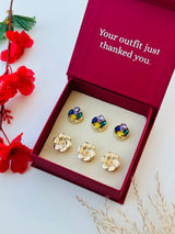 Custom Set of 6 (Navy Mirage+Sunpetal)