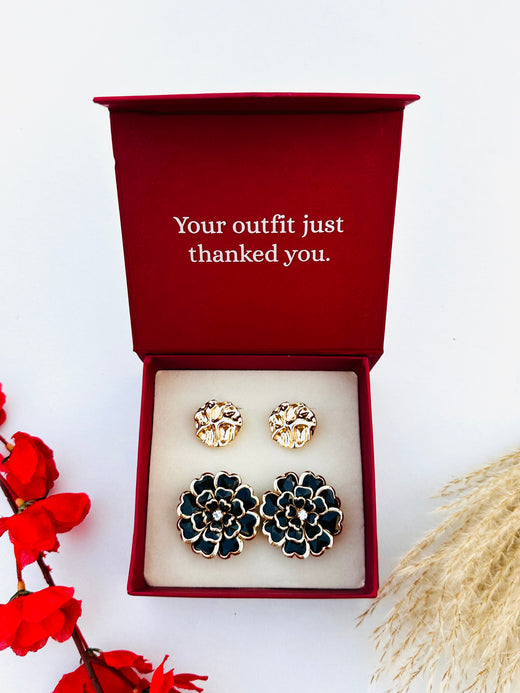 Custom Set of 4 (Golden Molten+Midnight Bloom)