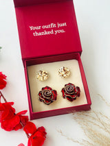 Custom Set of 4 (Molten+Ruby Rose)