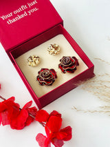 Custom Set of 4 (Molten+Ruby Rose)