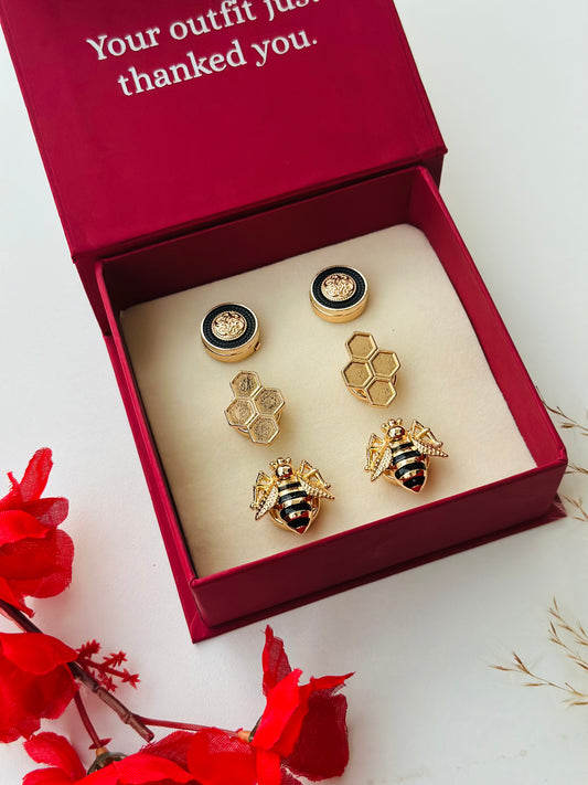 Custom Set of 6 (Black Majesty+Golden Hive+The Gentlemen’s Bee)