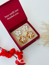 Custom Set of 4 (Pearlstone+Gilded Pearls)