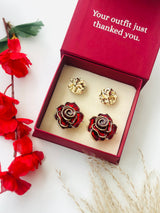 Custom Set of 4 (Molten+Ruby Rose)