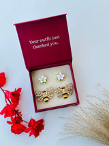 Custom Set of 4 (White Blossom+Queen Bee)