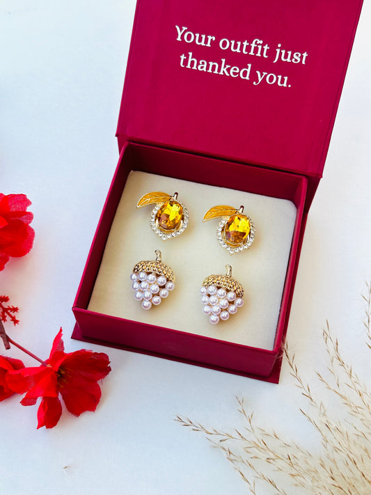 Custom Set of 4 (Tangy Twist+Grape Pearl)