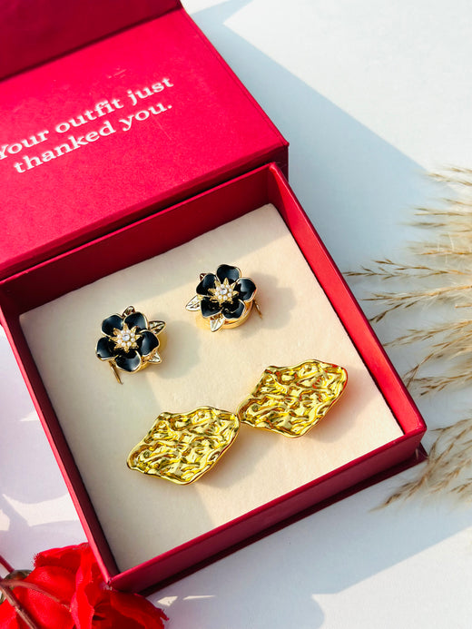 Custom Set of 4 (Black Blossom+Golden Whisper)