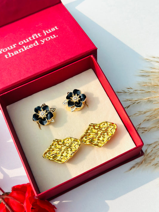 Custom Set of 4 (Black Blossom+Golden Whisper)