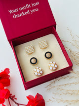 Custom Set of 6 (Crown Tile+Black Majesty+Ivory Grid)
