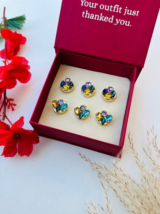 Custom Set of 6 (Navy Mirage+Violet Mirage)