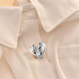Silver Radiant Heart