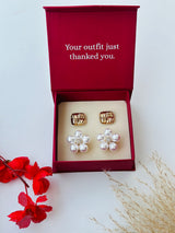 Custom Set of 2 (Squared Signature Knot+Pearlstone)