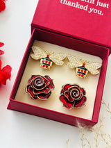 Custom Set of 4 (Honey Wings+Ruby Rose)