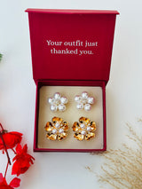 Custom Set of 4 (Pearlstone+Gilded Pearls)