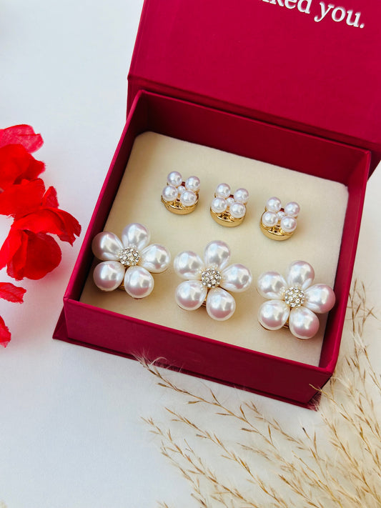 Custom Set of 6 (Baby pearls+Pearlstone)