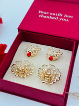Custom Set of 4 (Scarlet Twist+Golden Bloom)