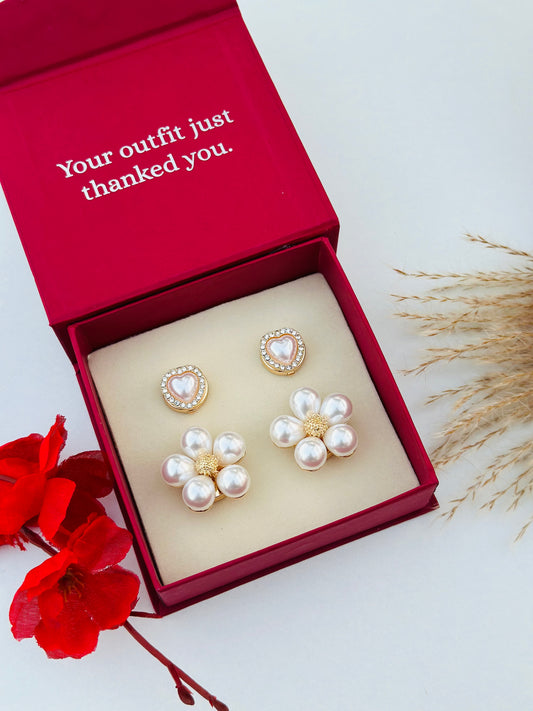 Custom Set of 4 (Pearloom+Pearl Heart)