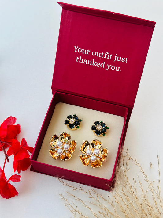 Custom Set of 4 (Blossom+Gilded Pearl)