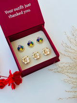 Custom Set of 6 (Navy Mirage+Sunpetal)