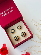 Custom Set of 4 (Black Majesty+Midnight Grid)