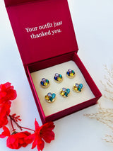 Custom Set of 6 (Navy Mirage+Violet Mirage)