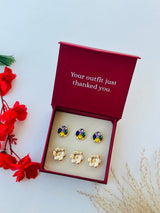 Custom Set of 6 (Navy Mirage+Sunpetal)
