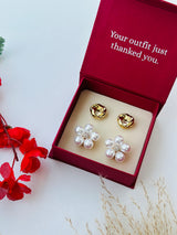 Custom Set of 4 (Rounded Signature Knot+Pearlstone)