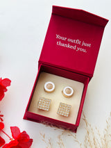 Custom Set of 4 (White Majesty+Crown Tile)