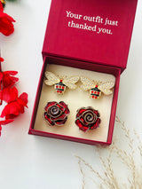 Custom Set of 4 (Honey Wings+Ruby Rose)