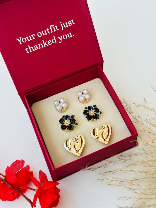 Custom Set of 6 (Baby Pearl+Blossom+Radiant Heart)