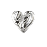 Silver Radiant Heart